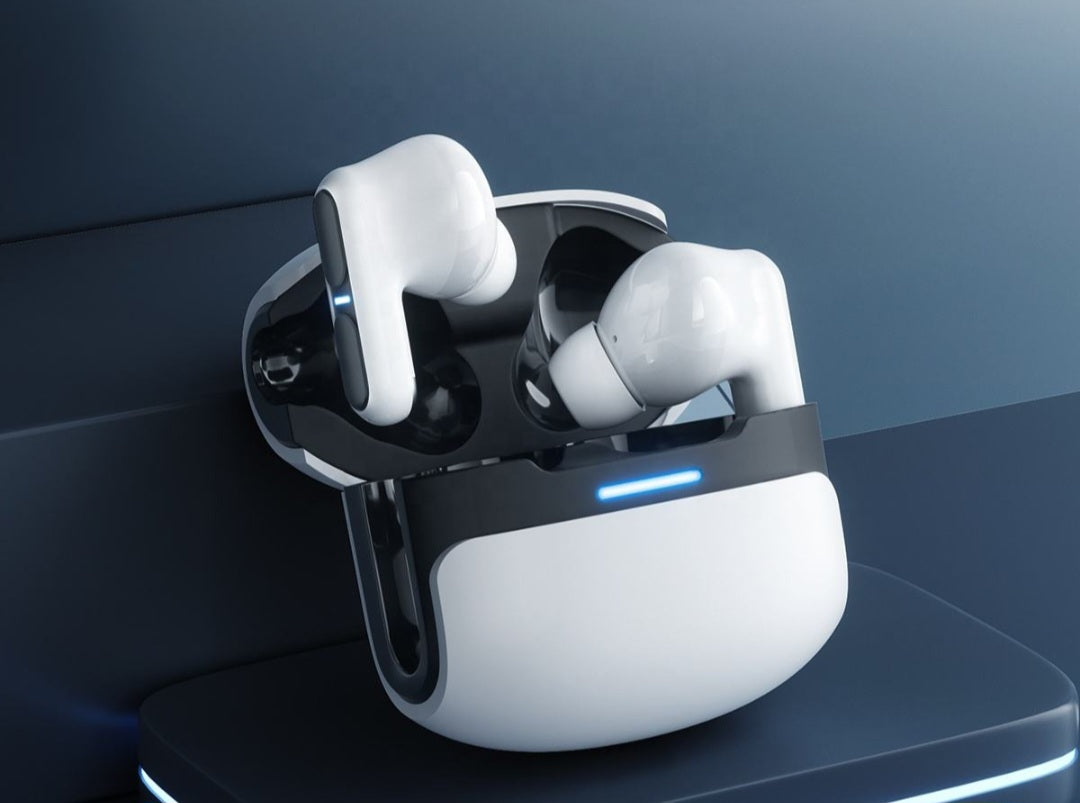 Langsdom Wireless Gaming Earbuds with Microphone, LED Lights & 30H Playtime